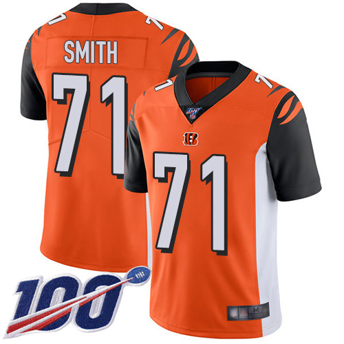 Cincinnati Bengals Limited Orange Men Andre Smith Alternate Jersey NFL Footballl #71 100th Season Vapor Untouchable->cincinnati bengals->NFL Jersey